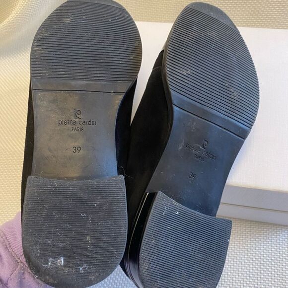 Pierre Cardin Paris women’s cap toe derby patent leather and suede size 39 wow - Picture 10 of 11